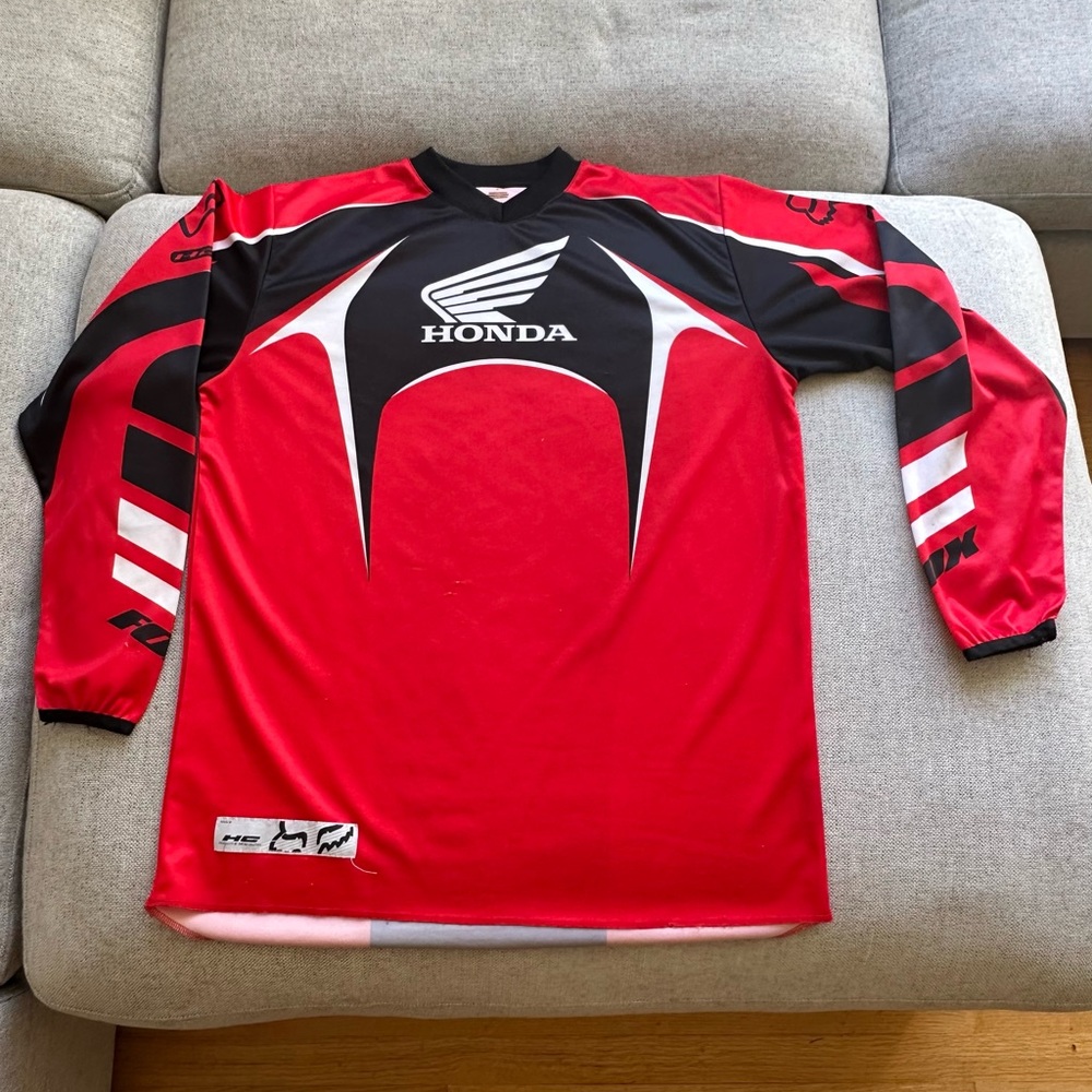 Y2K Fox Racing / Honda Collab Motorcross Jersey Men’s Large